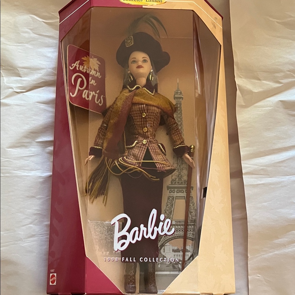 Barbie Autumn in Paris Doll - Brown and Gold